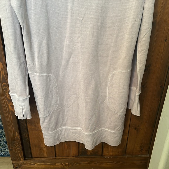 Athleta Eco Wash Cowl Neck Sweatshirt Dress M - Picture 2 of 11